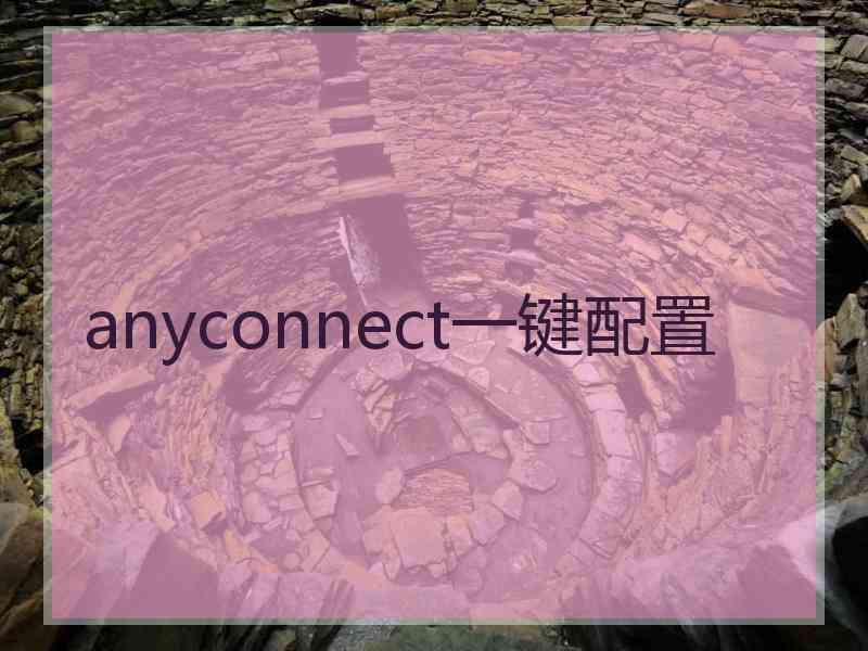 anyconnect一键配置